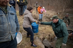 March 6, 2020: Senator Lindsey Williams joins the PA Fish and Boat Commission to stock Deer Creek with rainbow and golden trout.