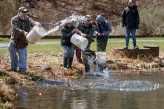 Trout Stocking at Deer Lakes Park with Cub Scout Pack 186