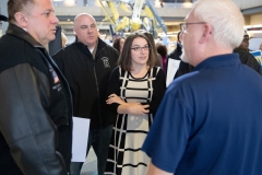 January 18, 2019: Sens.  Lindsey Williams and Jay Costa join TSA workers to rally against government shutdown.