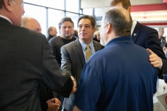 January 18, 2019: Sens.  Lindsey Williams and Jay Costa join TSA workers to rally against government shutdown.
