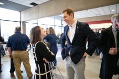 January 18, 2019: Sens.  Lindsey Williams and Jay Costa join TSA workers to rally against government shutdown.