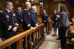 March 26, 2019: The Senate Veterans Affairs and Emergency Preparedness Committee met today to unanimously recommended Maj. Gen. Anthony Carrelli for re-appointment as Pennsylvania Adjutant General.  The committee also unanimously recommended three colonels for promotion to brigadier general and three brigadier generals to major general.  All require a Senate vote for confirmation.
