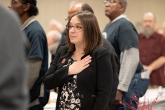 November 8, 2019: Senator Lindsey Williams attends luncheon to honor veterans.