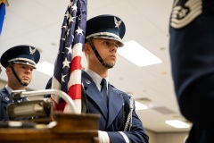 November 8, 2019: Senator Lindsey Williams attends luncheon to honor veterans.