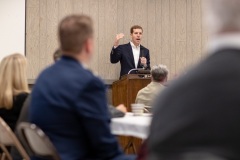 November 8, 2019: Senator Lindsey Williams attends luncheon to honor veterans.