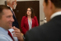 September 3, 2019; Senator Williams participates in Veterans' Roundtable discussion on suicide prevention.