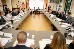 Veterans roundtableSeptember 3, 2019; Senator Williams participates in Veterans' Roundtable discussion on suicide prevention.