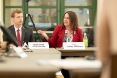 Veterans roundSeptember 3, 2019; Senator Williams participates in Veterans' Roundtable discussion on suicide prevention. table