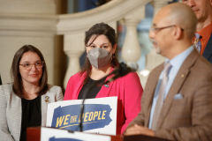 March 30, 2022:  Senator Lindsey Williams joins the We the People Campaign in calling for the majority in Harrisburg to use American Rescue Plan (ARP) funding to support PA families.