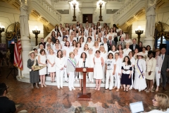 June 24, 2019: Senator Lindsey Williams joins colleagues in marking the 100th Anniversary of Women’s Suffrage.