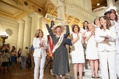 June 24, 2019: Senator Lindsey Williams joins colleagues in marking the 100th Anniversary of Women’s Suffrage.