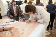 June 24, 2019: Senator Lindsey Williams joins colleagues in marking the 100th Anniversary of Women’s Suffrage.