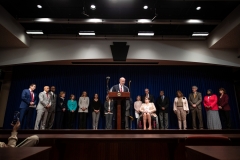 March 26, 2019: Senator Lindsey Williams joins fellow democrats today to introduce a package of legislation to curb workplace harassment.