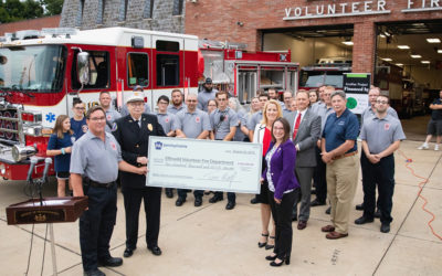 Senator Lindsey Williams Joins State Fire Commissioner in Presenting $200,000 Check to Elfinwild Volunteer Fire Company