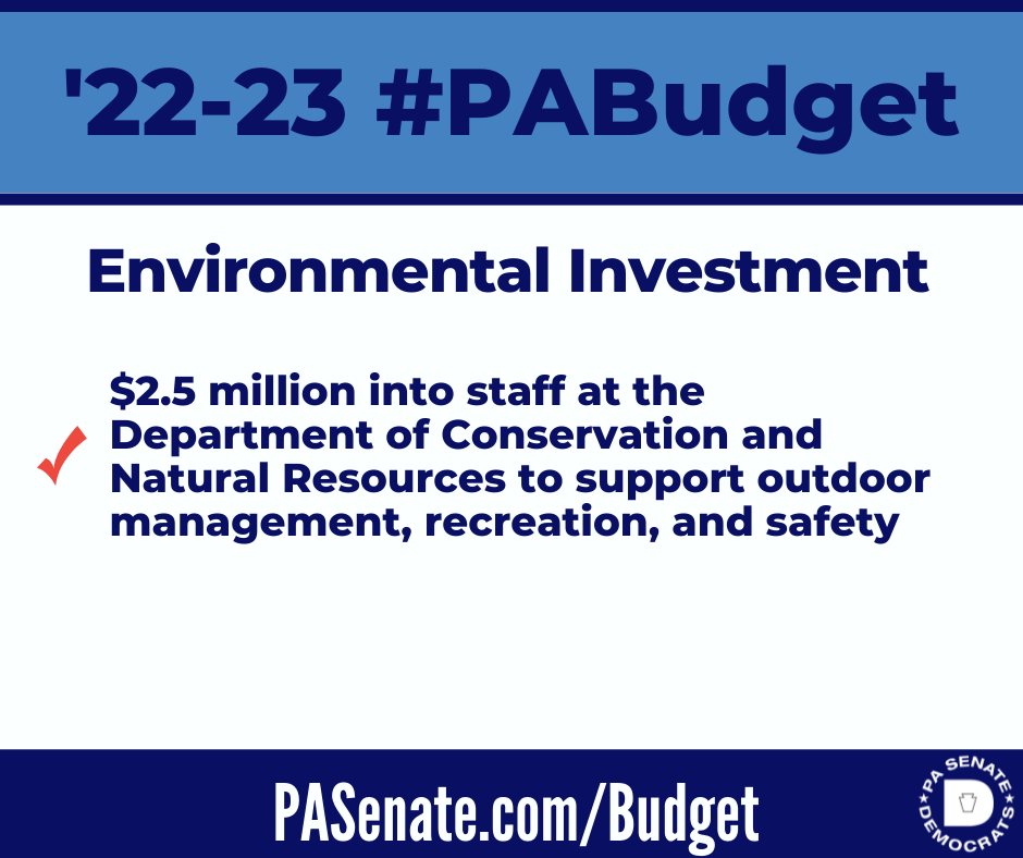 2022-23 State Budget: Environmental Investment