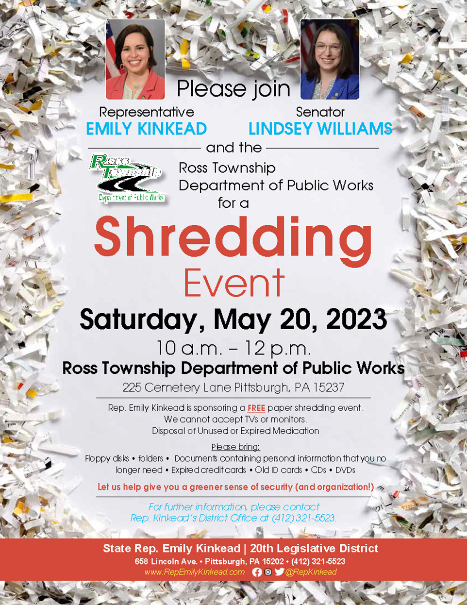 Free Shredding Event - May 20, 2023