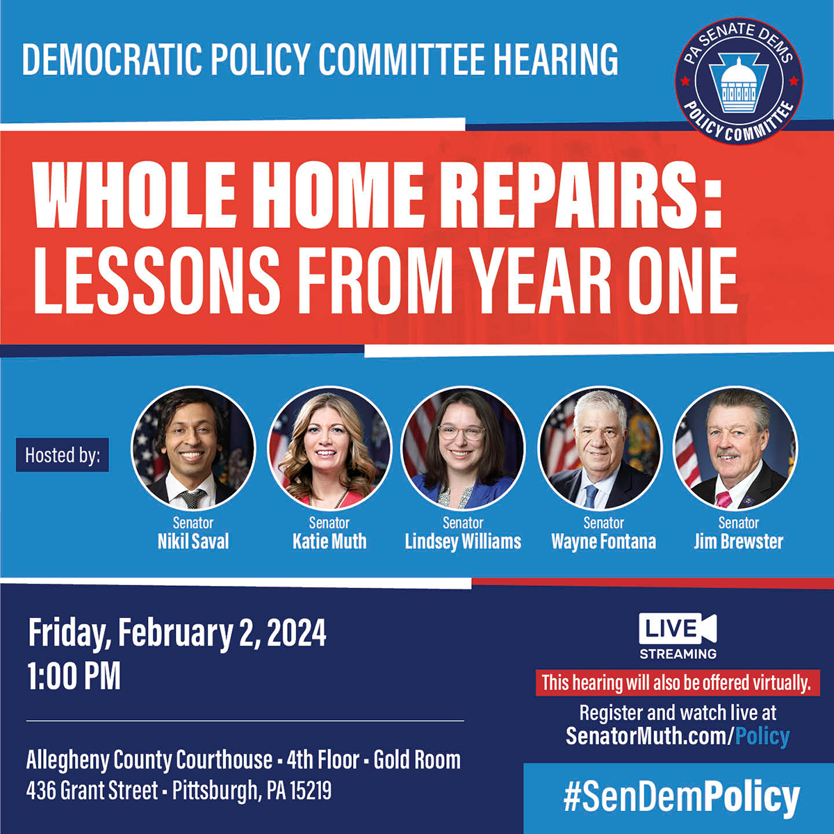 Whole-Home Repairs Program Policy Hearing