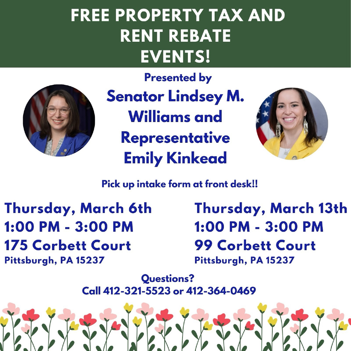 Property Tax Rent Rebate Event - March 6, 2025 & March 13, 2025