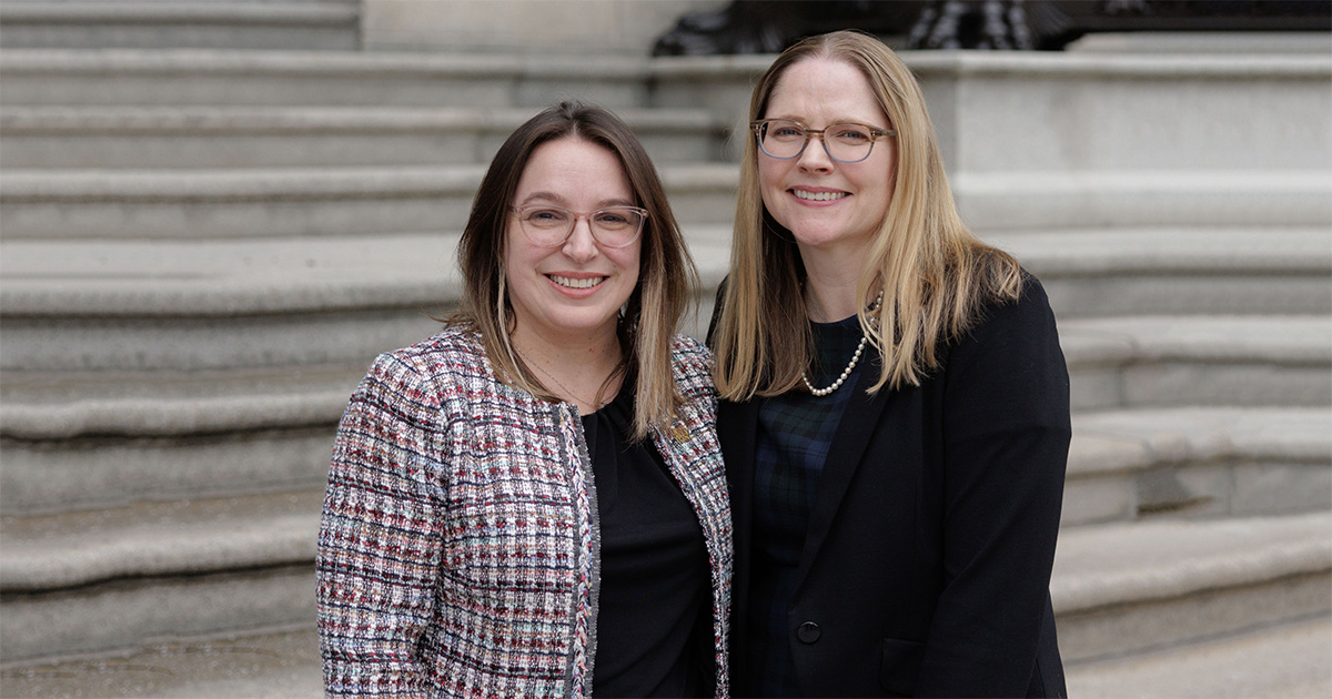 Senator Lindsey Williams and Alyssa Cowan