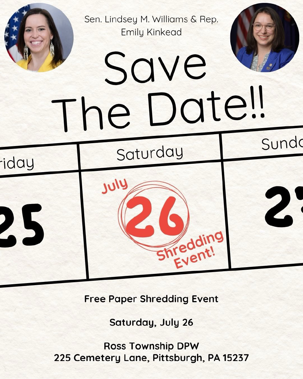 Shredding Event - July 26, 2025