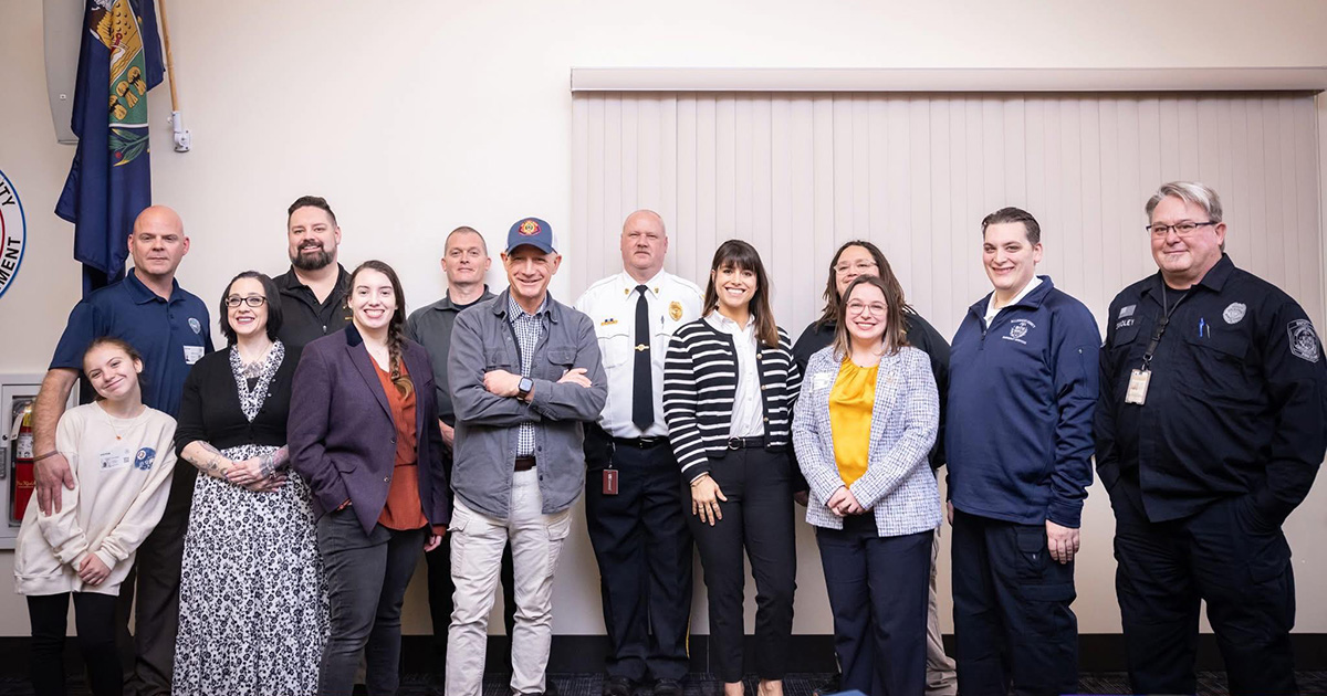 Senator Lindsey Williams and First Responders